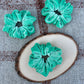 Seafoam Velour Scrunchie