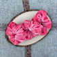 Coral Velour Scrunchie