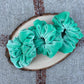 Seafoam Velour Scrunchie