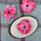 Coral Velour Scrunchie