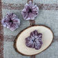 Mauve Velour Scrunchie