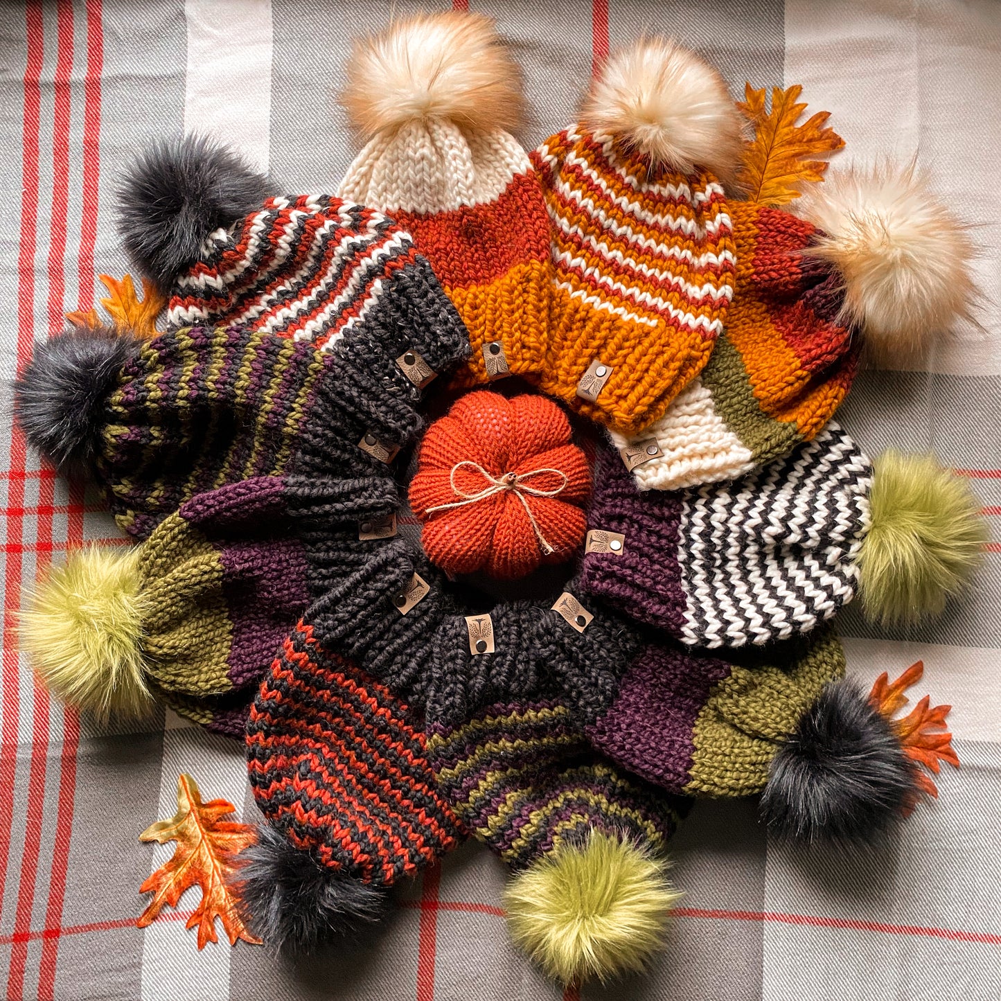 Striped Candy Corn Beanie